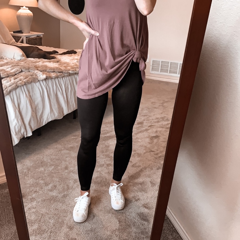 Spanx Dupe Pleather Leggings